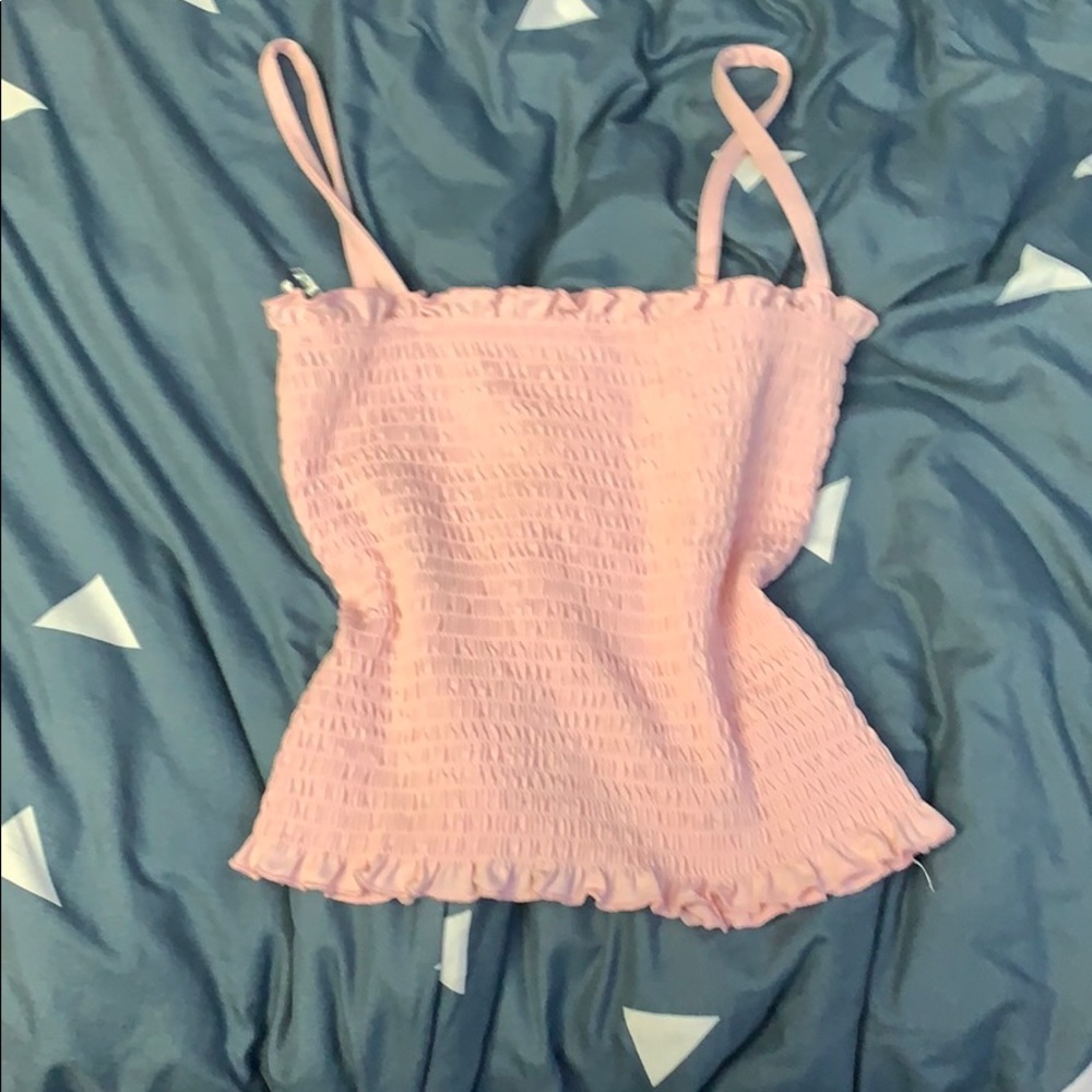 Pink crop top